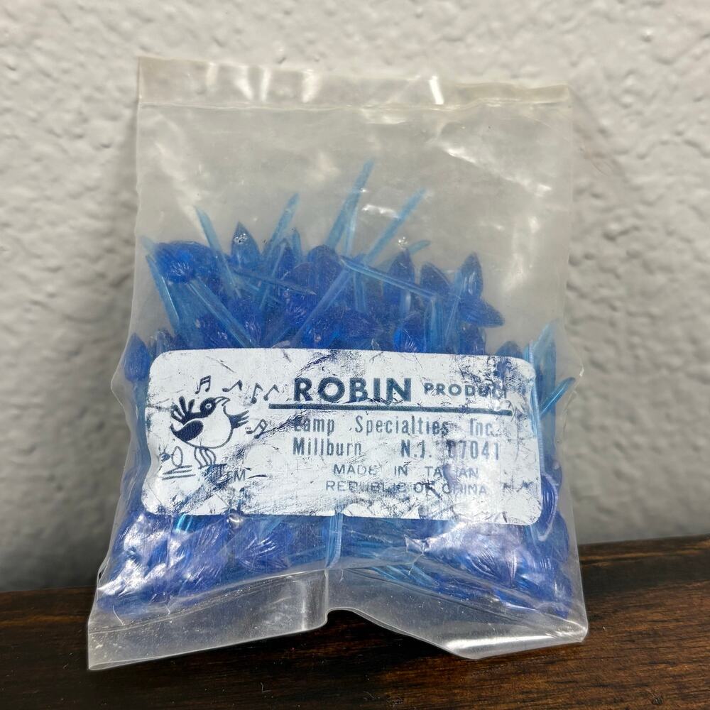 Vintage Small Blue Bird Tree Decorations Pegs for Ceramic Christmas Tree Retro